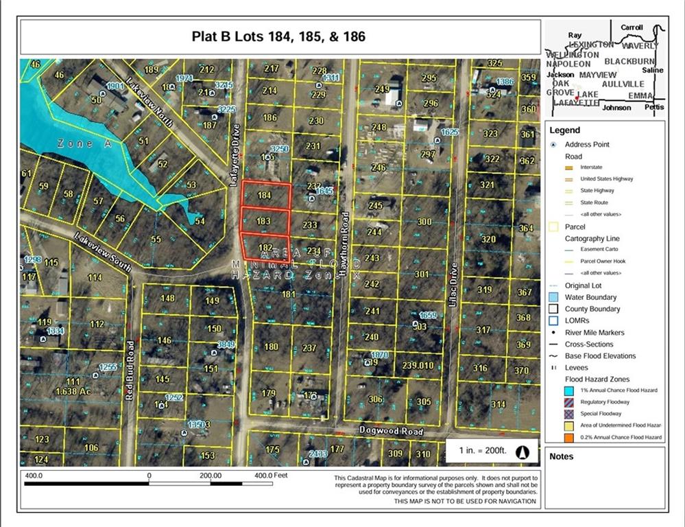 Plat B Lot 184,185&186 Lafayette Drive, Odessa, MO 64076